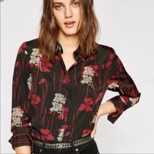 The Kooples Poppy Print Shirt